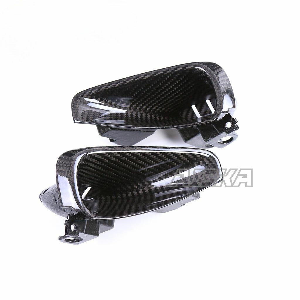 AISKA 100% 3K Dry Carbon Fiber Motorcycle Gas Tank Front Fairing Air Intake Covers for Yamaha MT09 FZ09 2021-2023