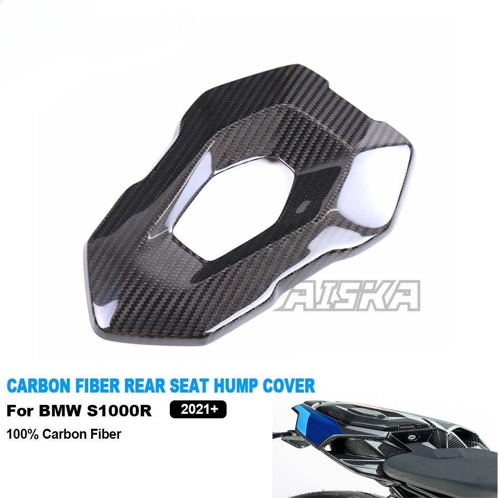 AISKA 100% 3K Carbon Fiber Motorcycle Rear Seat Cover Tail Seat Cowl Fairing for BMW S1000R 2021-2024