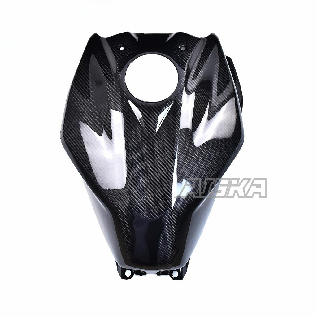 AISKA 100% Dry Carbon Fiber Motorcycle Full Gas Tank Protection Fuel Tank Cover for Yamaha MT07 MT-07 FZ07 FZ-07 2018-2022