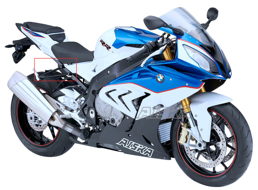 AISKA 100% 3K Motorcycle Carbon Fiber Exhaust Pipe Hanger Bracket Connect Support for BMW S1000RR 2019-2022