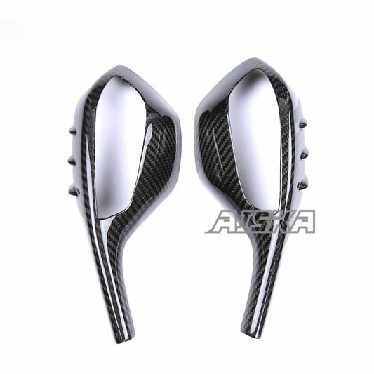 AISKA 3K 3*3 Twill Weave Motorcycle Carbon Fiber Rear View Mirror Covers for BMW S1000RR 2019-2022