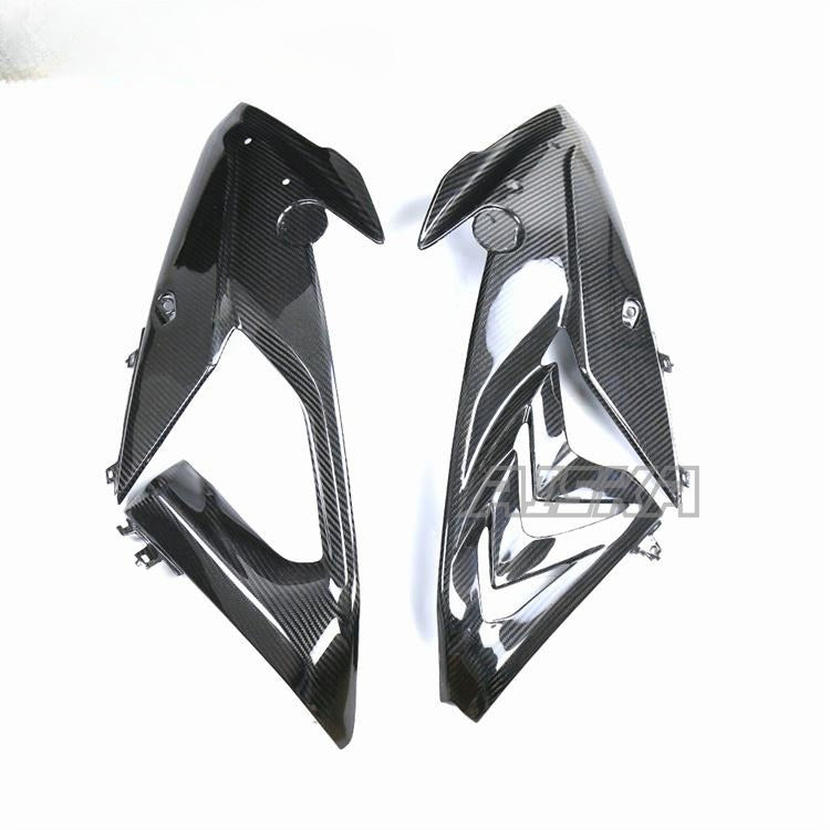 AISKA Twill Weave Pre-preg 3K 3*3 High Quality Paint Job Motorcycle Carbon Fiber Side Fairing Panels for BMW S1000RR 2015-2018