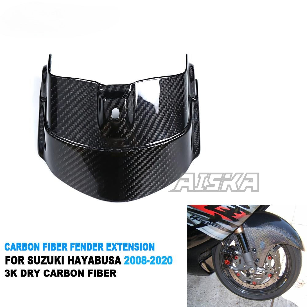 AISKA 100% 3K Carbon Fiber Motorcycle Fender Extension for Suzuki GSX1300 R Hayabusa 2008-2020