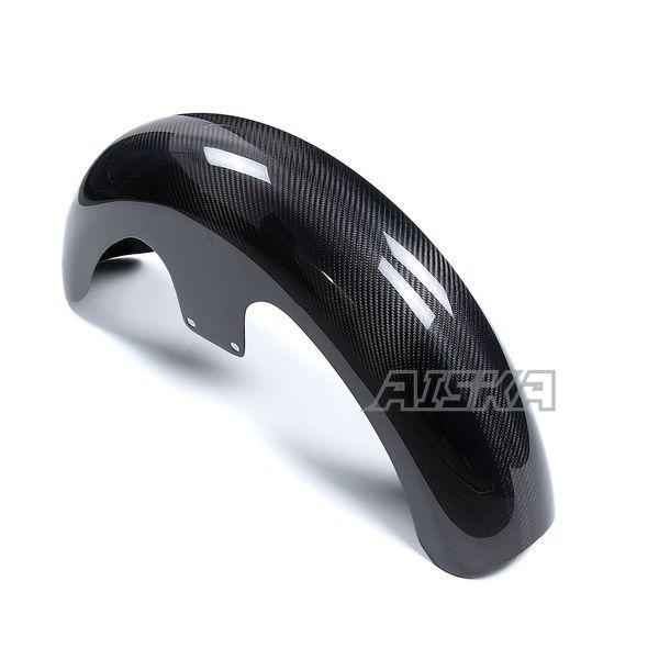 AISKA 23" Dry Carbon Fiber Motorcycle Front Fender for Harley Davidson Touring Street Glide Road Glide Road King Custom Baggers