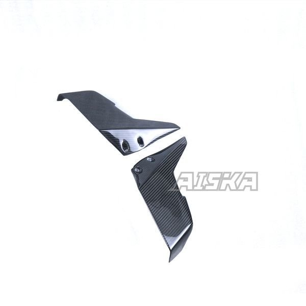 AISKA Full 3K Dry Carbon Fiber Aerodynamic Wing Spoiler Motorcycle Upper Winglets for Kawasaki Ninja H2 H2R 2015-2024
