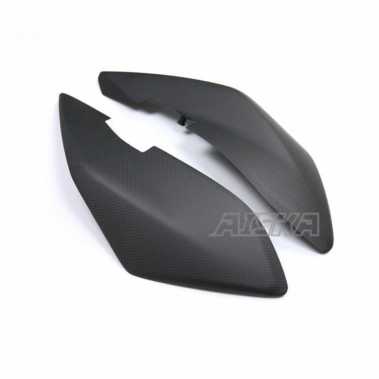 AISKA 3K 3*3 Carbon Fiber Motorcycle Accessories Rear Seat With Armrest Side Panel  for Ducati Hypermotard 950 2019+