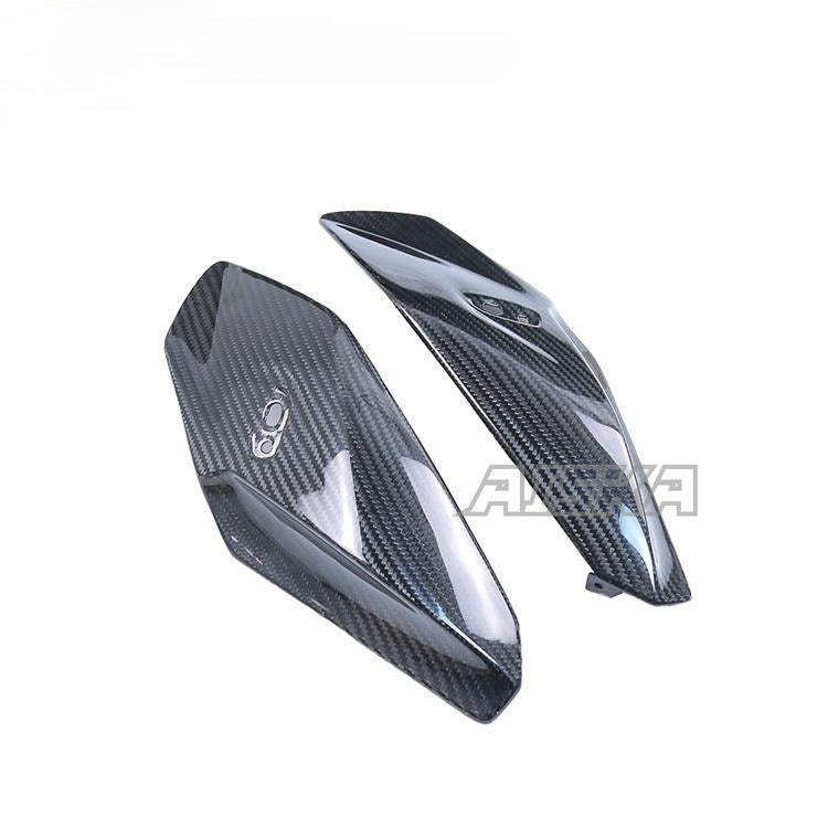 AISKA 100% 3K Carbon Fiber Motorcycle Front Headlight Side Panels Cover Fairing for BMW S1000R 2014-2020