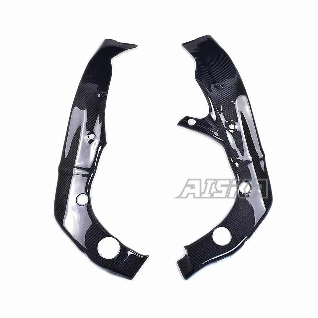 AISKA R6 Carbon Frame Covers Motorcycle Carbon Fiber Frame Covers Panels Protectors Guards for Yamaha R6 2017-2024 2022 2023