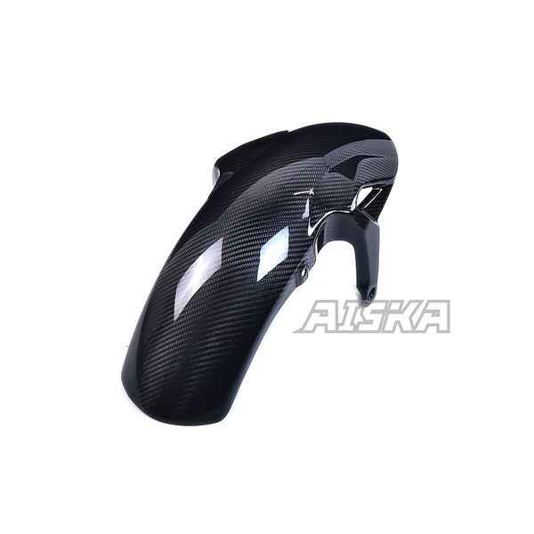 AISKA 100% 3K Dry Carbon Fiber Motorcycle Accessories Front Fender Hugger Mudguard Fairing for Kawasaki Ninja 650 2014-2024