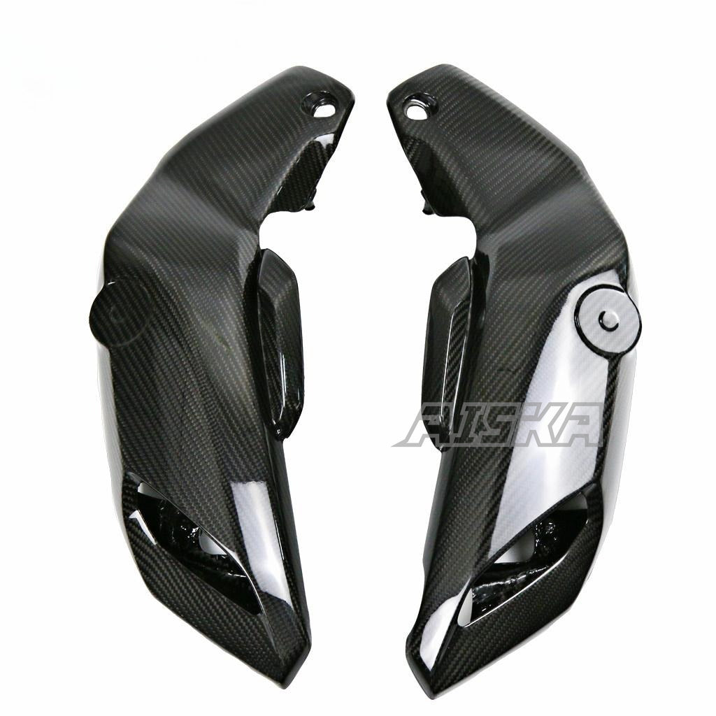 AISKA Motorcycle Carbon Fiber Fuel Tank Front Side Panel Covers Side Air Intake Covers for Yamaha MT07 FZ07 2018-2022