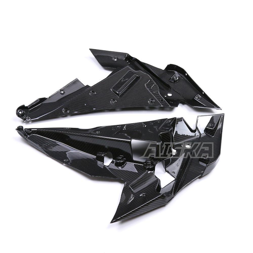 AISKA Full 3K Dry Carbon Fiber Motorcycle Side fairing Inner Part for Kawasaki Ninja H2 H2R 2015-2024