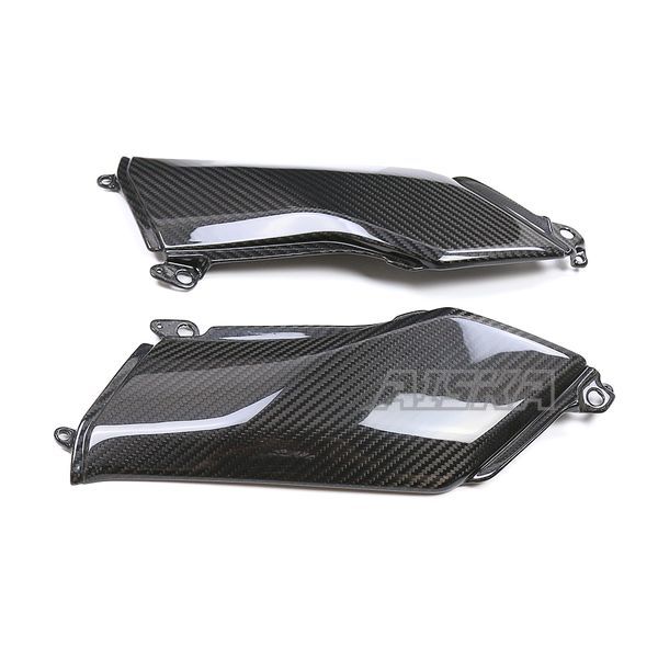 AISKA 3K Dry Carbon Fiber Motorcycle Accessories Fuel Tank Side Cover Fairing Cowling Side Panels for Kawasaki Z900 2020-2024