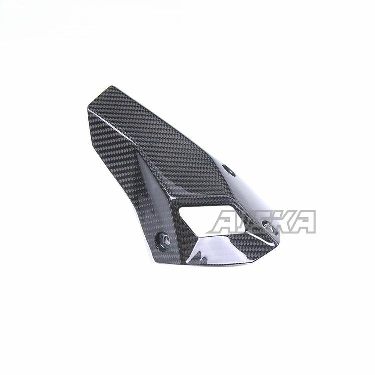 AISKA 3K 3*3 Full Carbon Fiber Motorcycle Accessories Muffler Heat Shield for BMW S1000XR 2020 2021 2022 2023 2024