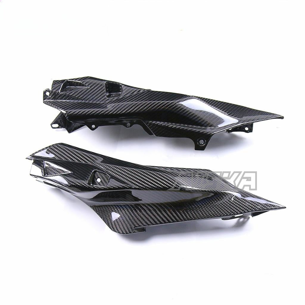 AISKA R7 Carbon Fiber Side Fairings Motorcycle Carbon Fibre Lower Tail Seat Side Panel Fairings for Yamaha R7 2022 2023 2024