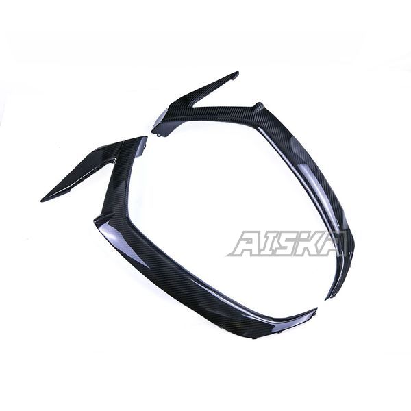 AISKA 3K Dry Carbon Fiber Motorcycle Accessories Front Lower Side Cover Plate Fairing for Kawasaki Ninja ZX10R ZX-10R 2016-2020