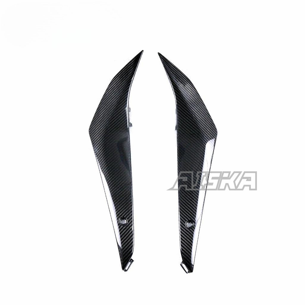 AISKA 100% 3K Dry Carbon Fiber Motorcycle  Accessories Fuel Tank Side Panels for Suzuki GSXR1000 2017+