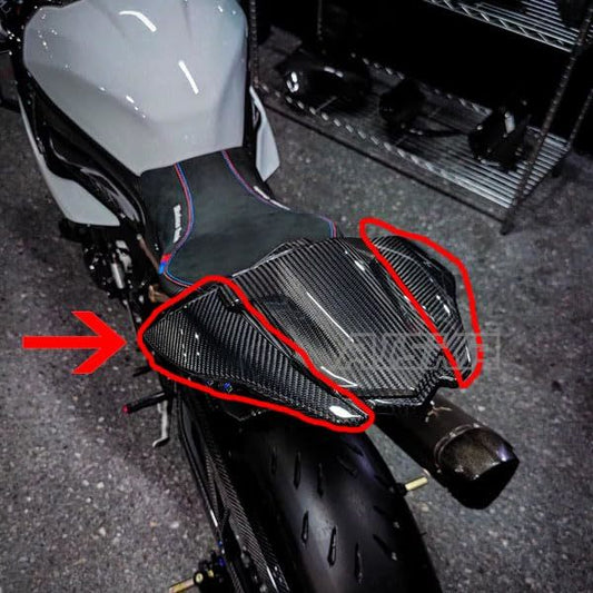 AISKA 100% 3K Full Carbon Fiber S1000RR Motorcycle Rear Tail Side Fairings Panels Cowl for BMW S1000RR M1000RR 2019-2022