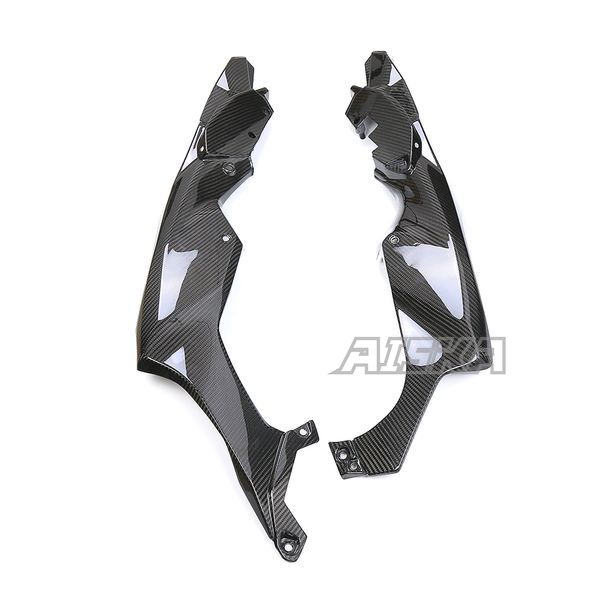 AISKA 3K Dry Carbon Fiber Motorcycle Front Side Frame Fairing Cowl for Kawasaki Ninja ZX10R ZX-10R 2021 2022 2023 2024