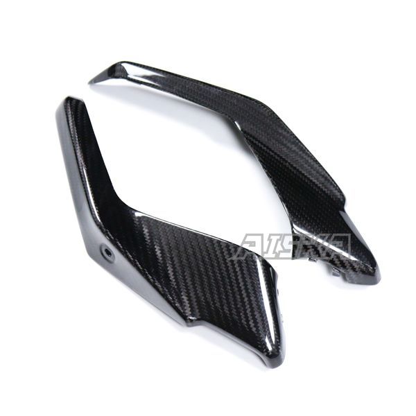 AISKA 100% 3K Dry Carbon Fiber Motorcycle Fuel Tank Side Panel Cover for Yamaha MT09 FZ09 2024-2025