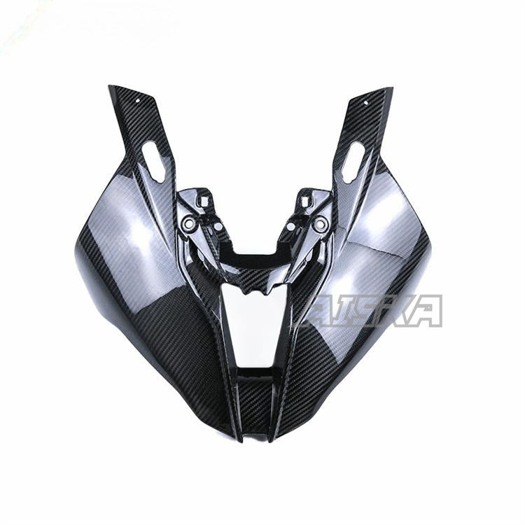 AISKA 100% 3K Dry Carbon Fiber Motorcycle Headlight Nose Cowl Front Fairing for BMW S1000RR M1000R HP4 2019-2022