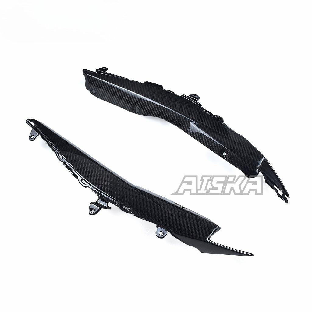 AISKA Motorcycle Carbon Side Panel Accessories Tail Rear Seat Inside Side Cover Panels Fairing for Yamaha R3 2022 2023 2024