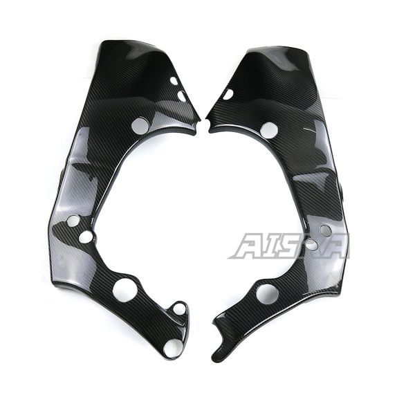 AISKA 3K Dry Carbon Fiber Motorcycle Accessories Frame Cover Panel Protector Guard Fairing for Kawasaki ZX10R ZX-10R 2016-2020