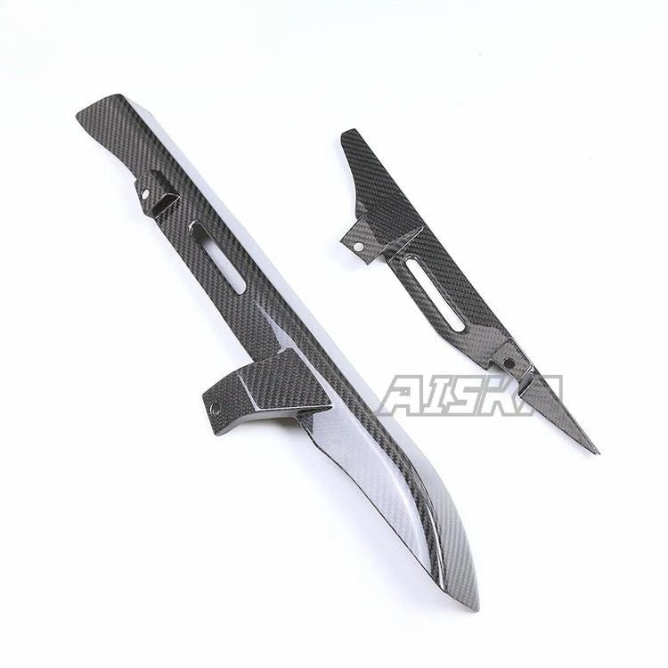 AISKA 100% 3K Dry Carbon Fiber Motorcycle Racing Rear Chain Guard Cover for Harley Davidson Sportster S 1250