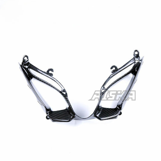 AISKA 100% Dry Carbon Fiber Motorcycle  Accessories Front Car Lampshade for Suzuki GSX-R1000 2017-2023