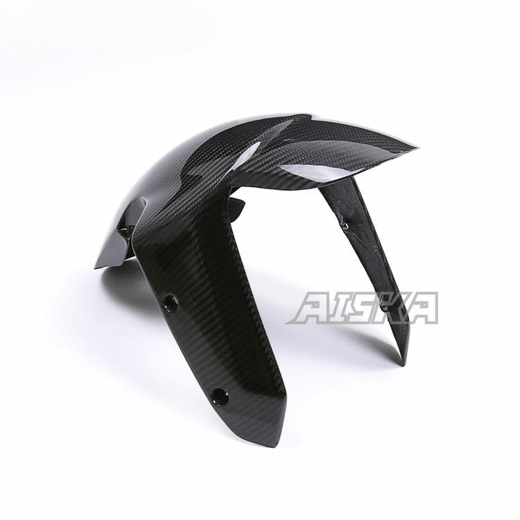 AISKA Wholesale 3K 3*3 Real Dry Carbon Fiber Motorcycle Mudguard Splash Fairing Guard Front Fender for BMW S1000XR 2020-2024