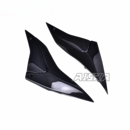 AISKA 100% 3K Pure All Dry Carbon Fiber Motorcycle Body Accessories Seat Lower Side Panel for Aprilia TUONO V4 RSV4 2021-2024
