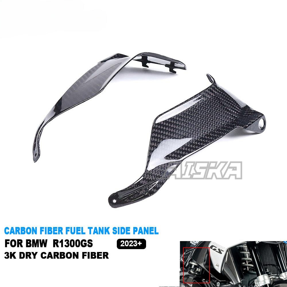 AISKA R1300GS Carbon Parts 100% Full Real Dry Carbon Fiber Motorcycle Fuel Tank Side Panel Fairing for BMW R1300GS 2023 2024