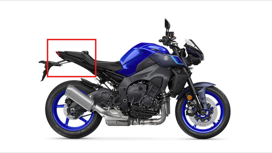 AISKA 3K Dry Carbon Fiber Accessories Motorcycle Rear Seat Side Panels Cover Fairing Parts Kits for Yamaha MT10 2022 2023 2024