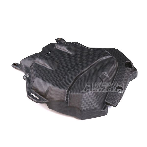 AISKA Motorcycle Accessories Carbon Fiber Left Engine Cover Guard Protector Fairings For DUCATI Multistrada V4 V4S 2021 2022 2023 2024