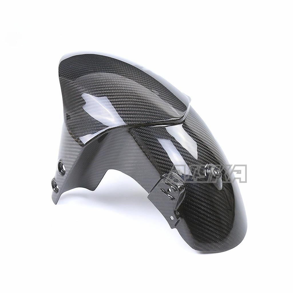 AISKA Motorcycle Carbon Fiber Front Hugger Fender Splash Mud Dust Guard Mudguard for Yamaha MT09 FZ09 2021-2023