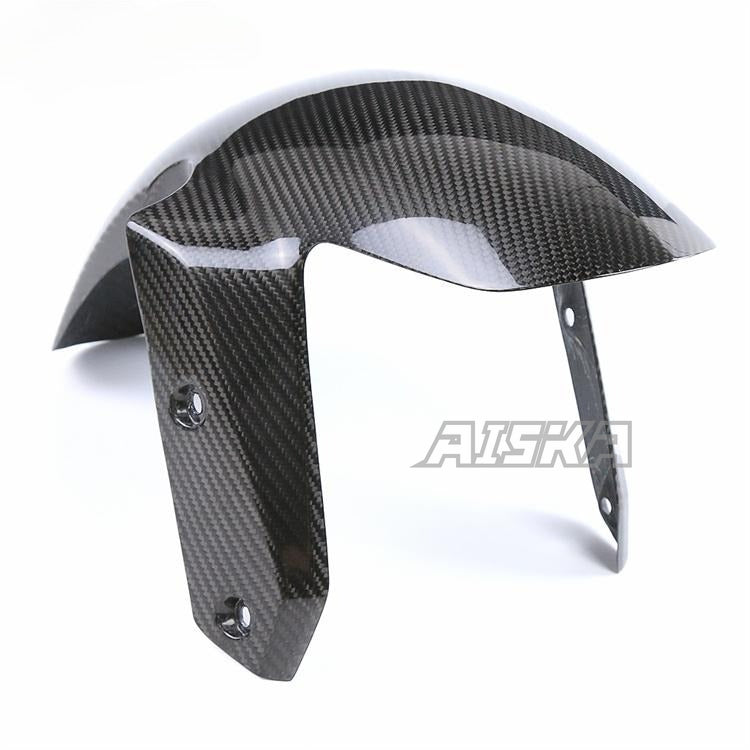 AISKA 100% Carbon Fiber Motorcycle Hugger Front Wheel Fender Mudguard for BMW R1250RS R1250 RS 2021 2022 2023