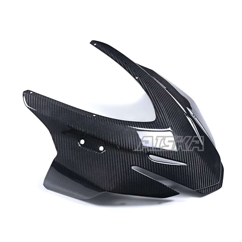 AISKA 100% 3K Twill Glossy Dry Carbon Fiber Front Fairing for Aprilia RS457 2023 2024 2025