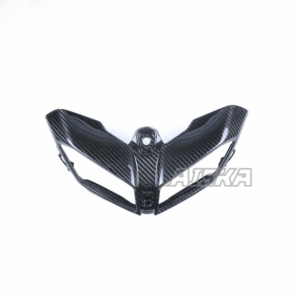 AISKA 3k Carbon Fiber Motorcycle Headlight Cover Bracket Shell Headlight Cover Fairing for Yamaha MT09 FZ09 2014-2020