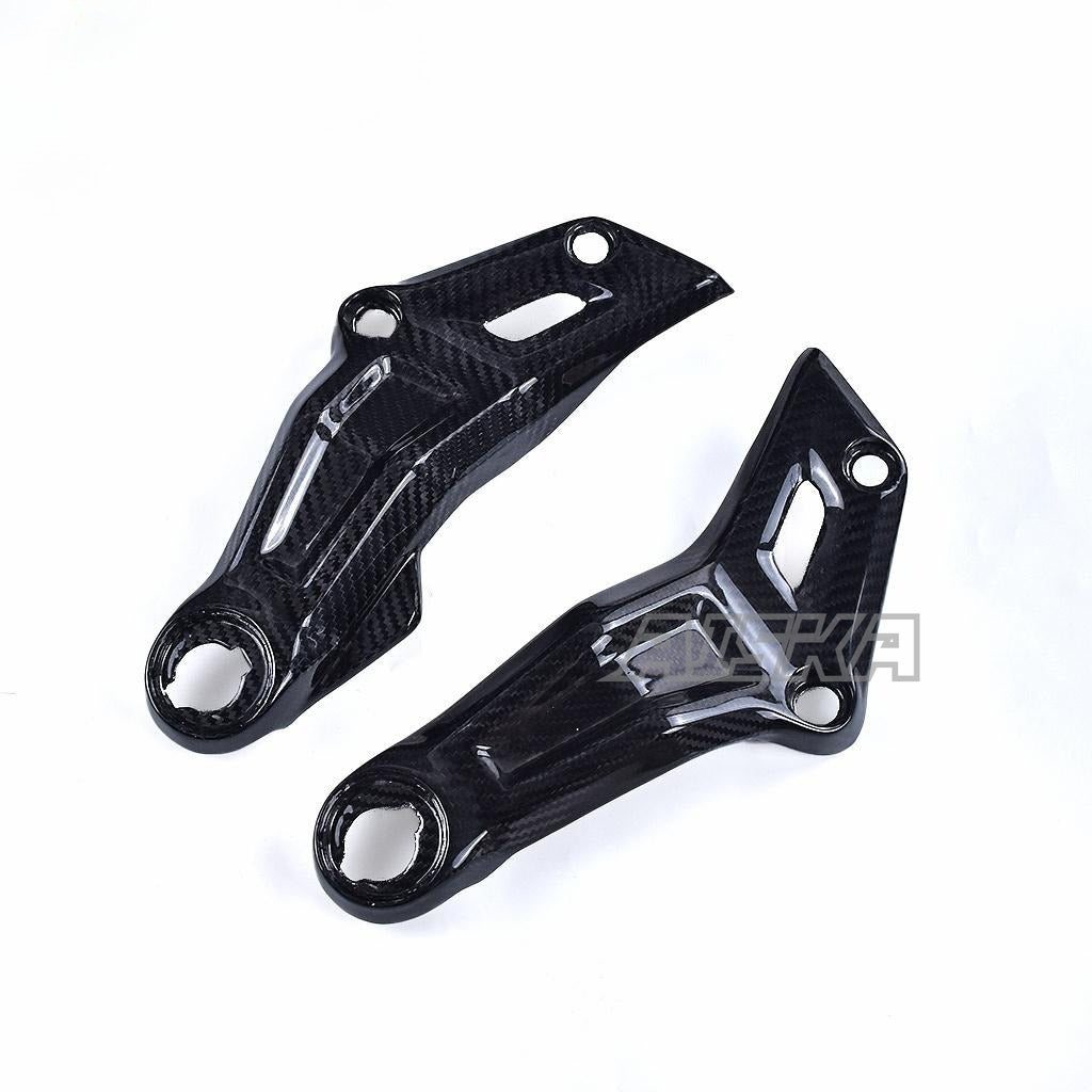 AISKA 100% Dry Carbon Fiber Motorcycle Engine Panel Trim Carbon Fiber Frame Covers for Yamaha MT07 MT-07 FZ07 FZ-07 2014-2022