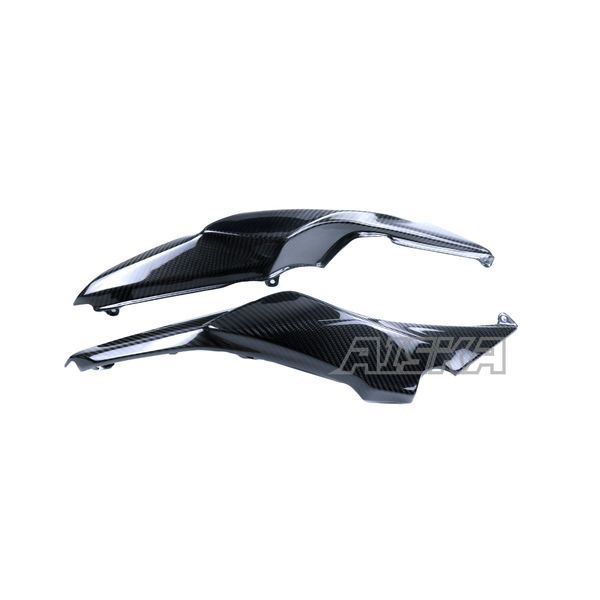 AISKA 100% 3K Dry Carbon Fiber Motorcycle Accessories Rear Seat Side Fairing Cowl Panel for Kawasaki Ninja 650 2014-2024