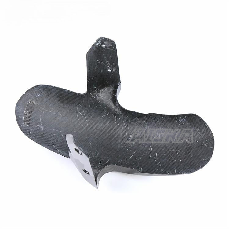 AISKA 100% Carbon Fiber Motorcycle Hugger Front Wheel Fender Mudguard for BMW R1250RS R1250 RS 2021 2022 2023
