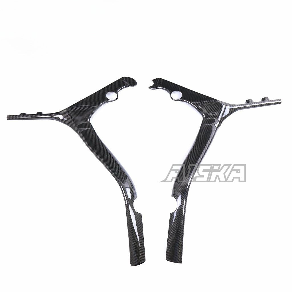 AISKA Motorcycle 3K Dry Carbon Fiber Side Plate Cover Panel Protector Guards Frame Covers for Honda CB650R CBR650R 2019+