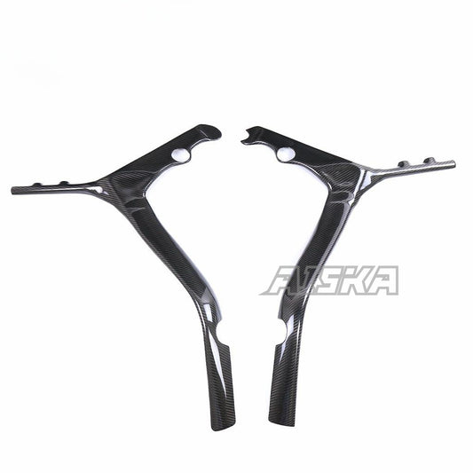 AISKA Motorcycle 3K Dry Carbon Fiber Side Plate Cover Panel Protector Guards Frame Covers for Honda CB650R CBR650R 2019+