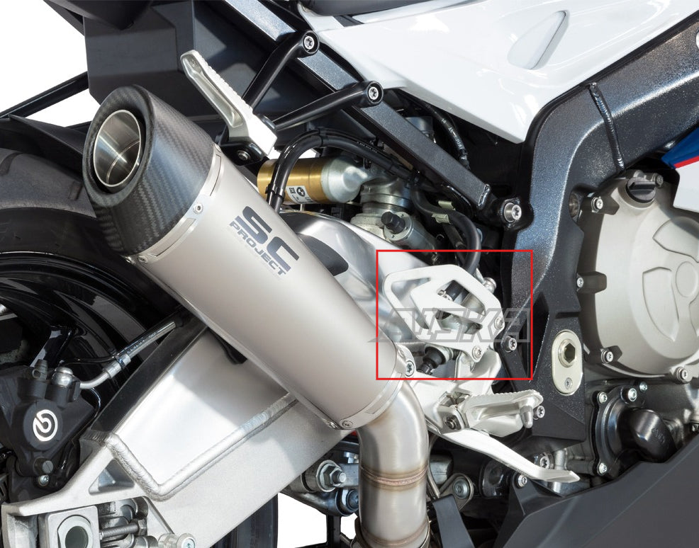 AISKA Twill Weave Golssy 100% Pre-preg 3K Carbon Fiber Motorcycle Foot Pegs Footrest Heel Guards for BMW S1000RR 2009-2018