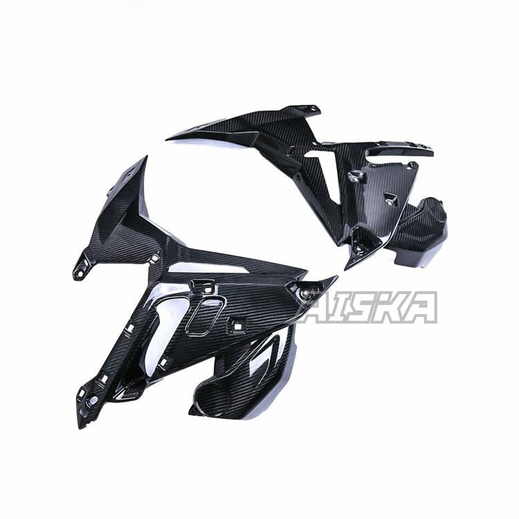 AISKA 100% 3K Full Carbon Fiber Twill Weave Motorcycle Side Panels Spoiler Fairings for BMW S1000R M1000R 2021-2025