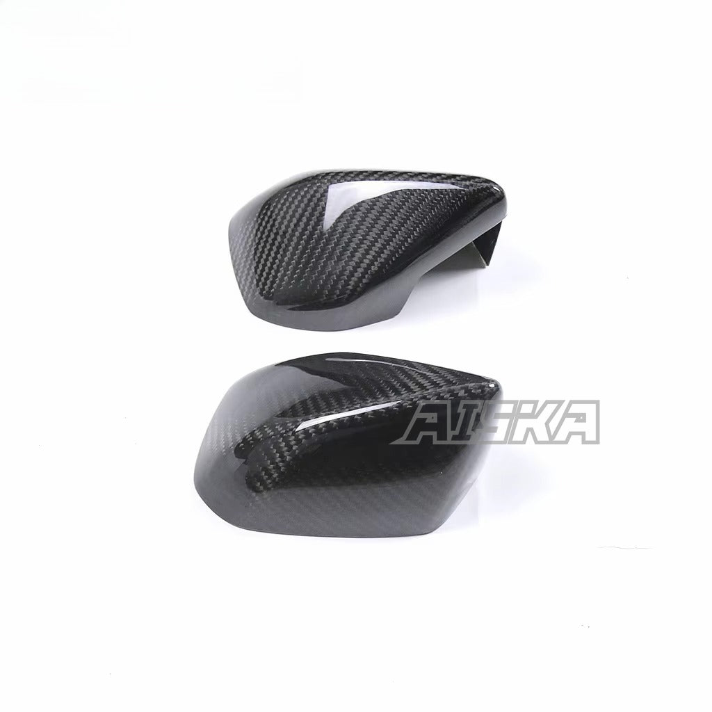 AISKA Twill Weave 3K 3*3 Carbon Fiber Motorcycle Accessories Rearview Mirror Cover for Aprilia RSV4  2021+