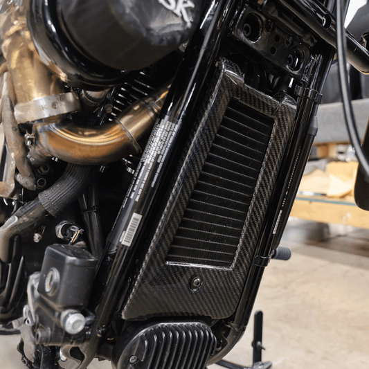 AISKA 3K Dry Carbon Fiber Motorcycle Oil Cooler Cover for Harley Davidson M8 Softail Street Bob Low Rider S ST FXST FLHCS 2018+