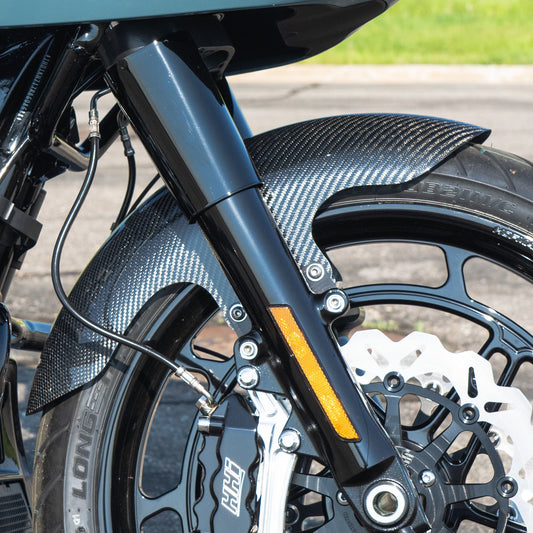 AISKA Dry Carbon Fiber Motorcycle Rear Fender Hugger for Harley Davidson Sportster Forty Eight 48 XL1200X XL 1200 2010-2017