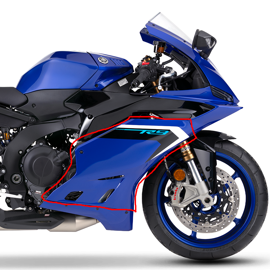 AISKA Yamaha R9 2025+ Carbon Fiber Side Panels