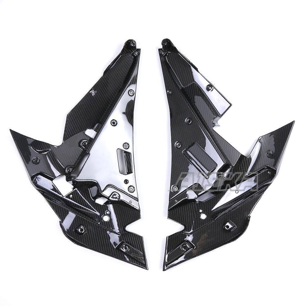 AISKA Full 3K Dry Carbon Fiber Motorcycle Side fairing Inner Part for Kawasaki Ninja H2 H2R 2015-2024