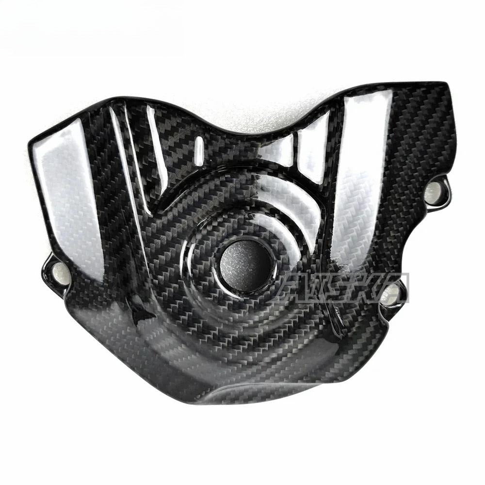 AISKA 3K Dry Carbon Fiber Motorcycle Accessories Front Sprocket Cover Guard for Kawasaki Ninja ZX10R ZX-10R 2016-2020
